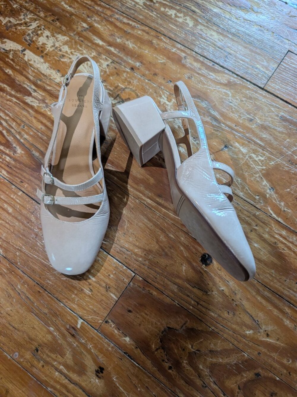Sezane Paula Babies in Nude Vernis, size 40 - Picture 4 of 6